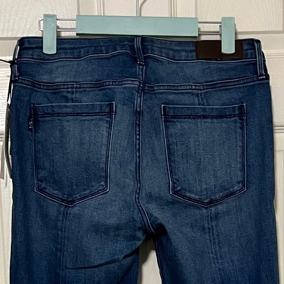 NWT $189 PARKER SMITH | Whiskered Faded Split Calf Jeans - Picture 10 of 16